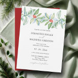 クリスマス結婚式招待状水彩植物学 招待状<br><div class="desc">このクリスマスの結婚式招待状エレガントは、水色の緑と赤い果実を特徴とし結婚て、あなたの詳細はクラシックの炭の灰色の上に鮮明な白い背景に表示される。このテンプレートを使用しカスタマイズて結婚、クラシックタイポグラフィを使用して簡単に名前と日付を作成しエレガントて、とのデザインの完璧なブレンドを作成すシンプルる。この植物的な選択は、冬の結婚式に理想的であり、時間とクラシックの美学を提供する。印刷されたカード、クリスマス招待状のサンプルを注文するか、ペーパーレスのポストを選ぶ。カスタムの水の色の結婚式招待状Do Tell A Belle.連絡デザインだ。</div>
