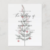 クリスマス結婚式招待状 (正面)