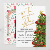 クリスマス結婚式招待状, 冬の結婚式 招待状 (正面/裏面)