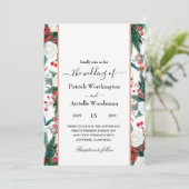 クリスマス結婚式招待状 招待状 (スタンド正面)