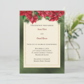 クリスマス結婚式招待状 招待状 (スタンド正面)