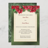 クリスマス結婚式招待状 招待状 (正面/裏面)