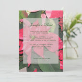 クリスマス結婚式招待状 招待状 (スタンド正面)