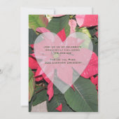 クリスマス結婚式招待状 招待状 (裏面)