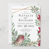 クリスマス結婚式招待状 招待状 (正面)