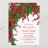 クリスマス結婚式招待状 招待状 (正面/裏面)
