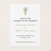 クリスマス結婚祈りの言葉ポインセチア祈りの言葉 (裏面)