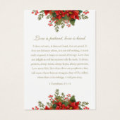 クリスマス結婚祈りの言葉ポインセチア祈りの言葉 (正面)