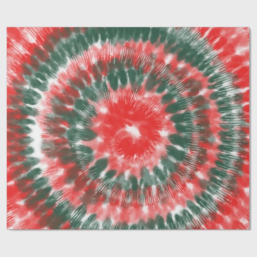 クリスマス絞り染め装飾クリスマスギフトパターン ラッピングペーパー (フラット)