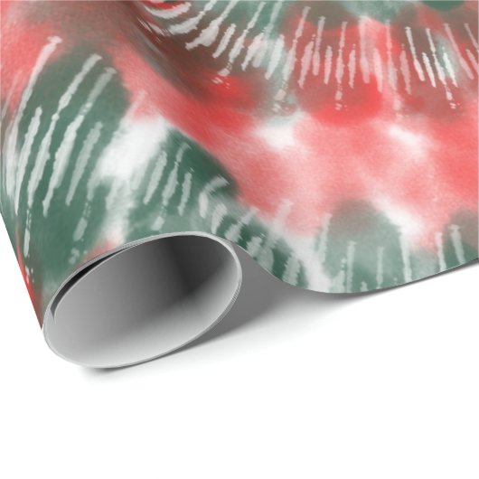 クリスマス絞り染め装飾クリスマスギフトパターン ラッピングペーパー (ロールコーナー)