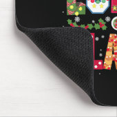 クリスマス給食スタッフ 学校のクリスマスランチのおばさん マウスパッド (コーナー)