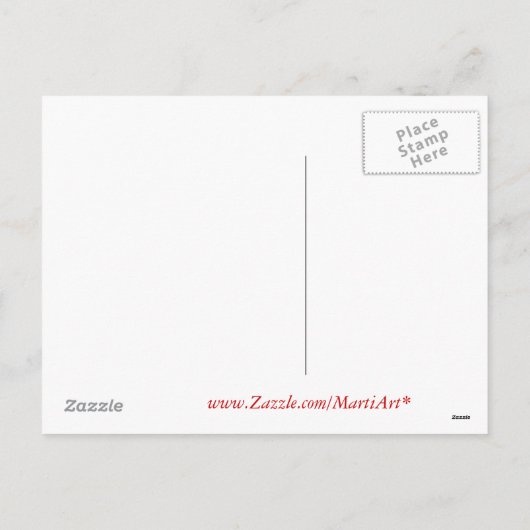 クリスマス絵を描のキッテンのはがき シーズンポストカード (裏面)