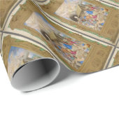 クリスマス絵を描カードとしての出生のルネッサンス ラッピングペーパー (ロールコーナー)