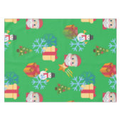 クリスマス絵文字テーブルクロス テーブルクロス (正面(横))