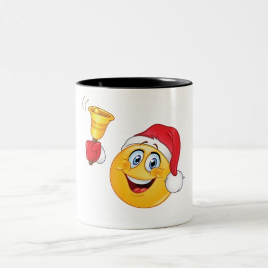 クリスマス絵文字マグカップ ツートーンマグカップ (中央)