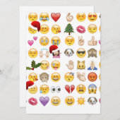 クリスマス絵文字 シーズンカード (正面/裏面)