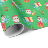 クリスマス絵文字 ラッピングペーパー (ロールコーナー)