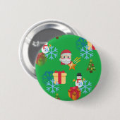 クリスマス絵文字 缶バッジ (正面&裏面)