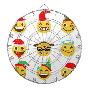 クリスマス絵文字happy顔 ダーツボード