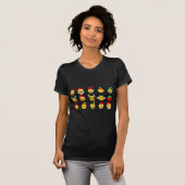 クリスマス絵文字happy顔 tシャツ (正面フル)