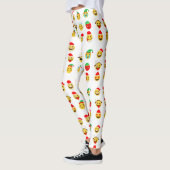 クリスマス絵文字happy顔legings レギンス (左)
