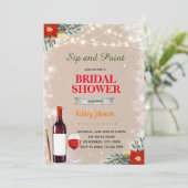 クリスマス絵画とドリンクパーティーのご招待 招待状 (スタンド正面)