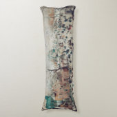 クリスマス絵画の町、氷のスケートで滑る、雪の ボディピロー (正面縦)