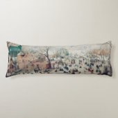 クリスマス絵画の町、氷のスケートで滑る、雪の ボディピロー (正面)