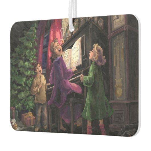 クリスマス絵画は カーエアーフレッシュナー (左)