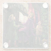 クリスマス絵画は ガラスコースター (裏面)