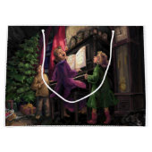 クリスマス絵画は ラージペーパーバッグ (正面)