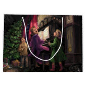 クリスマス絵画は ラージペーパーバッグ (裏面)