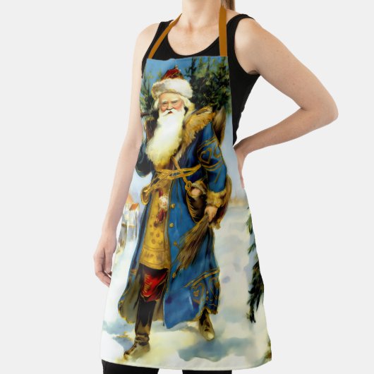 クリスマス絵画父のヴィンテージ エプロン (インサイチュ)