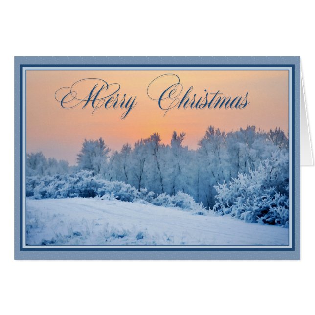 クリスマス絵画雪 (正面横)