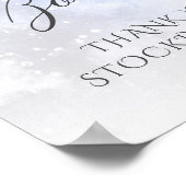 クリスマス綿花リース本ベビー ポスター (角)