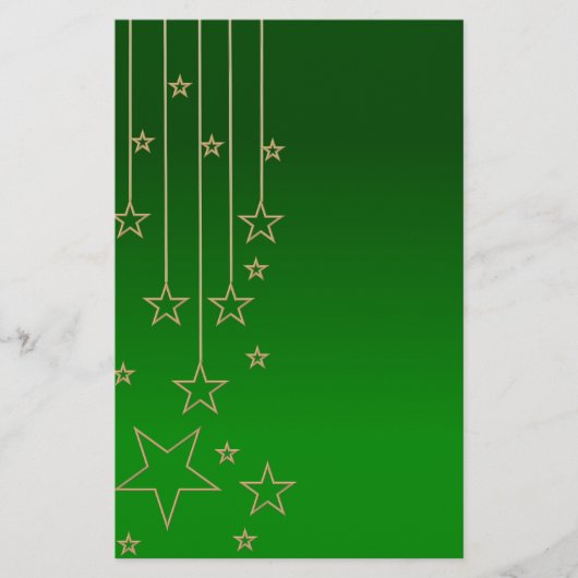 クリスマス緑 便箋 (正面)