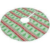 クリスマス編み物シームレスパターン2 +アイディア ブラッシュドポリエステルツリースカート (アングル)