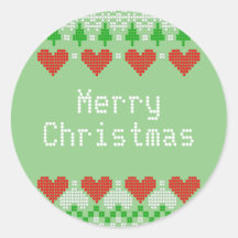 クリスマス編み物パターンキュートXマスニットデザイン