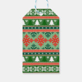 クリスマス編み物パターン ギフトタグ (裏面)