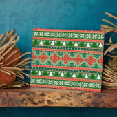 クリスマス編み物パターン フォトプラーク (側面)