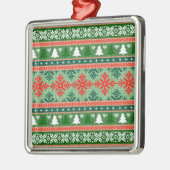 クリスマス編み物パターン メタルオーナメント (左)