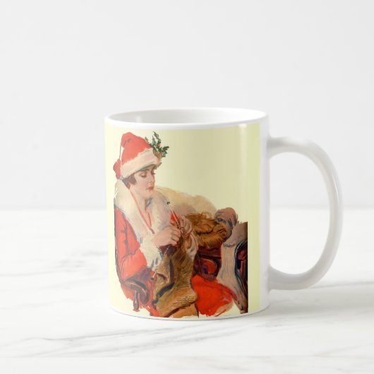 クリスマス編み物 コーヒーマグカップ (右)