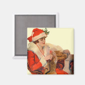 クリスマス編み物 マグネット (正面/裏面)