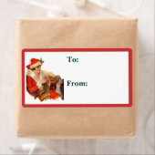 クリスマス編み物 ラベル (インサイチュ)