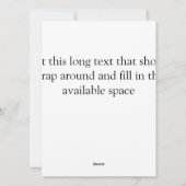 クリスマス縁どにピネコン付きエバーグリーン写真 シーズンカード (裏面)