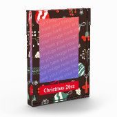 クリスマス縁どの写真フレーム フォトブロック (左)