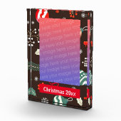 クリスマス縁どの写真フレーム フォトブロック (右)