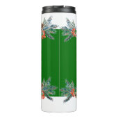 クリスマス縁どの花 – それを雪タイポグラフィ2 タンブラー (裏面)