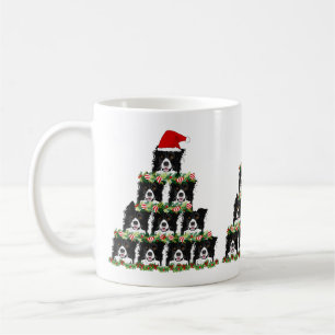 クリスマス縁どコリークリスマスツリー コーヒーマグカップ