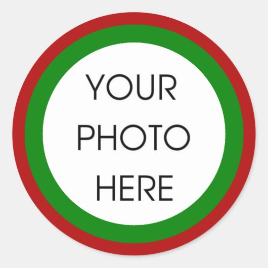 クリスマス縁どテンプレートシール ラウンドシール (正面)